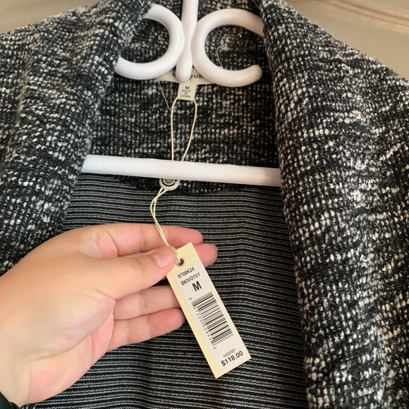 max studio comfy long cardigan sweater shacket NWT - Picture 5 of 13